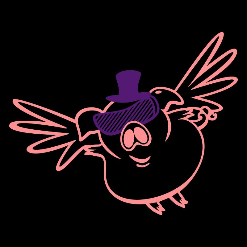 Fliegende Schweine / pig flying (2c)