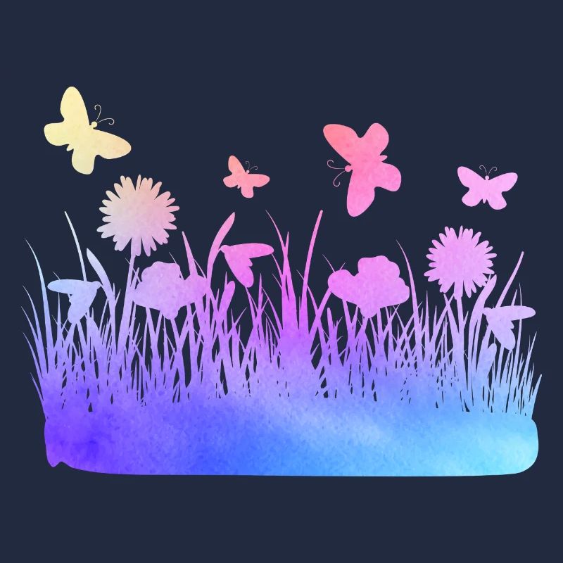 Prairie fleurs fleurs de jardin de couleurs d’eau
