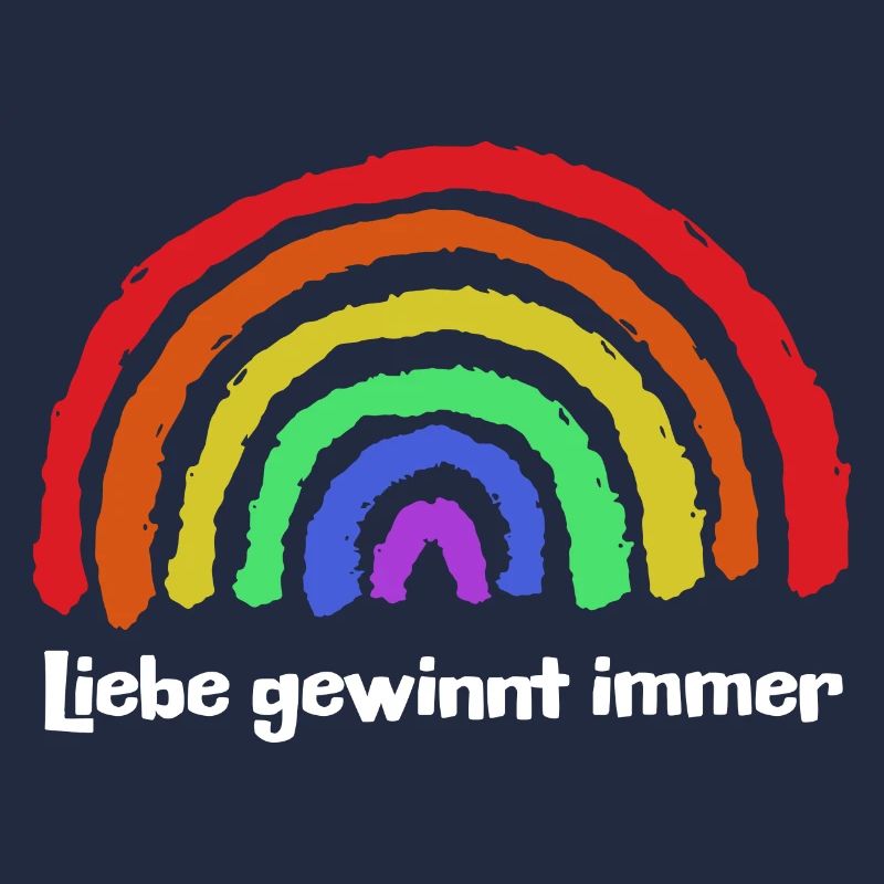 Regenbogen Frieden Freiheit Liebe Statement