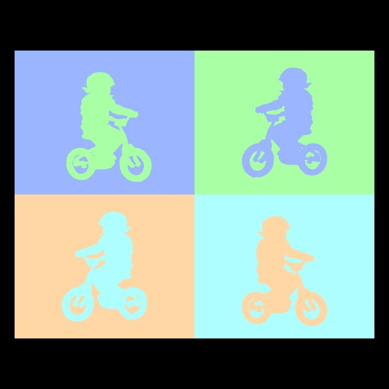 Junior Biker Pop Art pastel