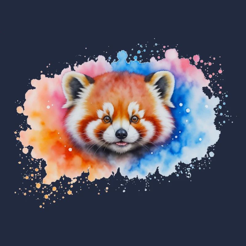 Aquarelle Red Panda Splash