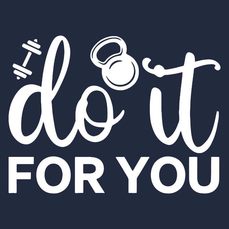Motivational Fitness Script with Kettlebell Icon