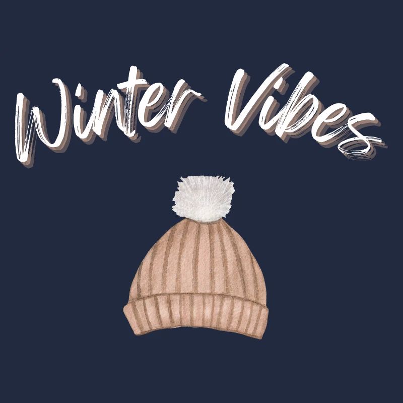 Winter Vibes Beanie Cap Winter Hat