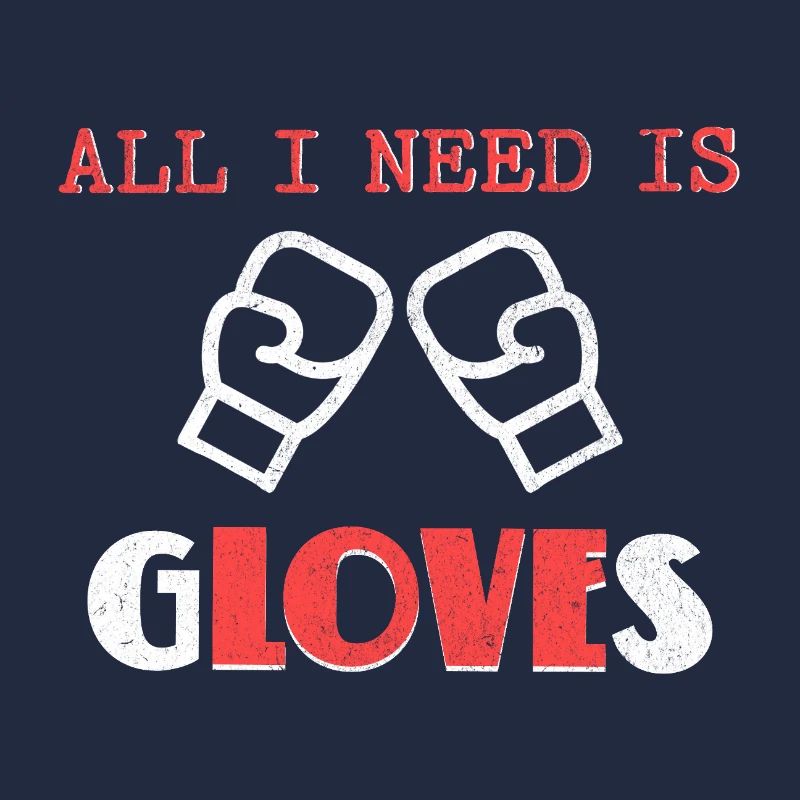 Gants de boxe audacieux Illustration Design