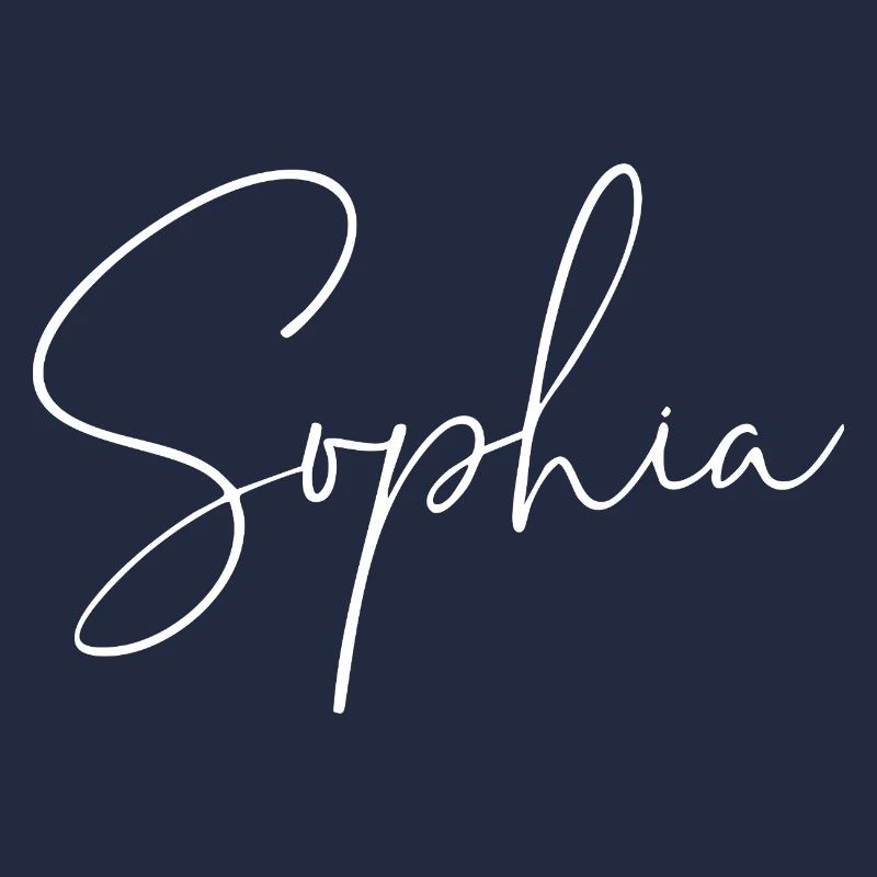 Sophia / Conception d’écriture manuscrite (Blanc)