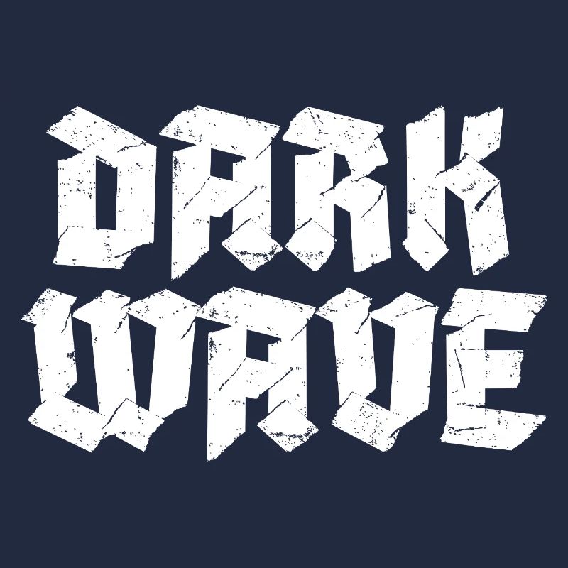 Conception du logo typographique Dark Wave