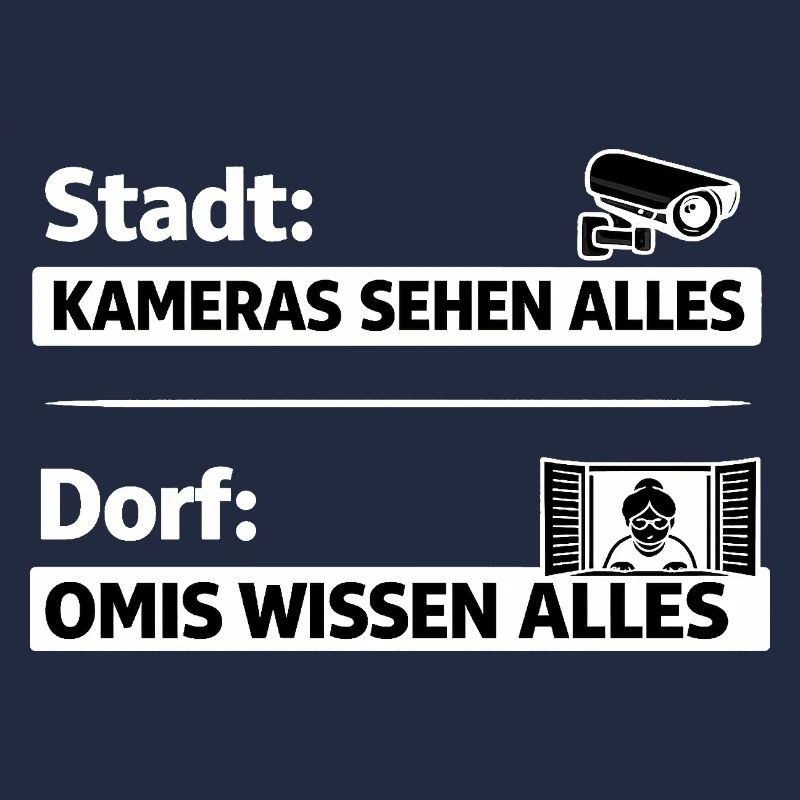 Dorf vs Stadt: Omas sehen alles