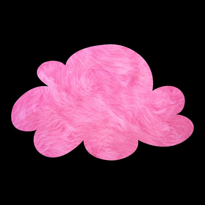 pink cloud velcro fur sky cuddly pink