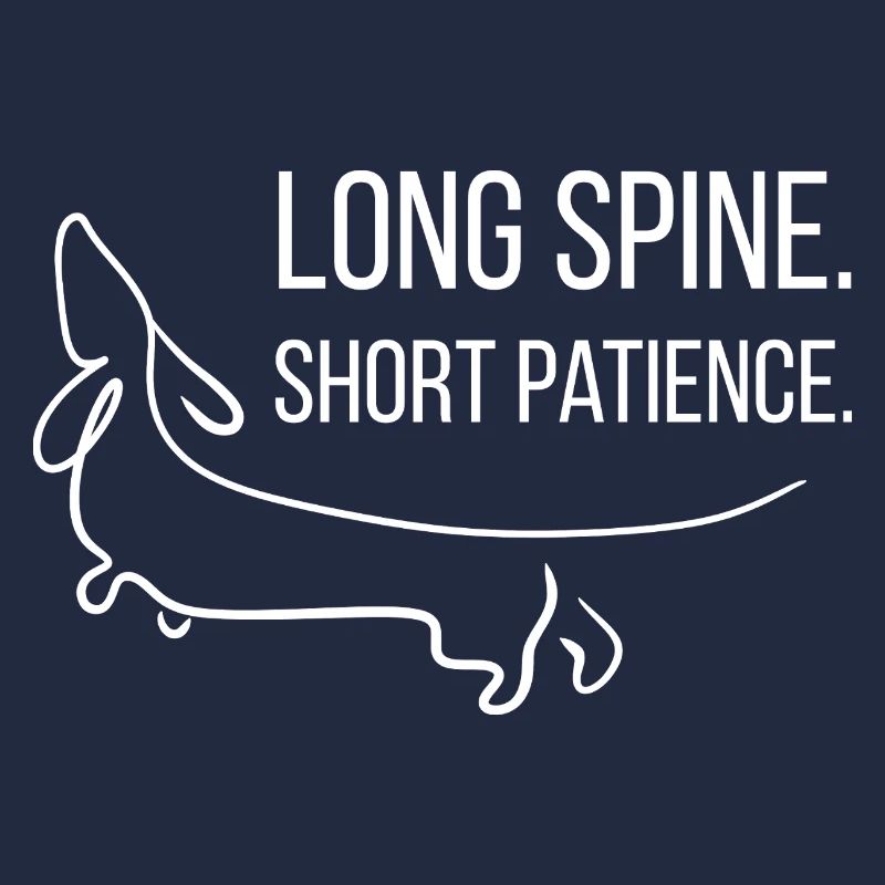 Short-legged. Stubborn. Dachshund.