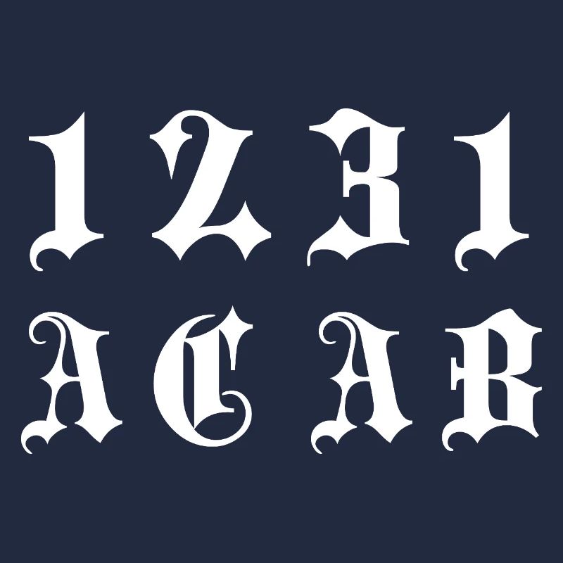 Gothic Monogramm 1231