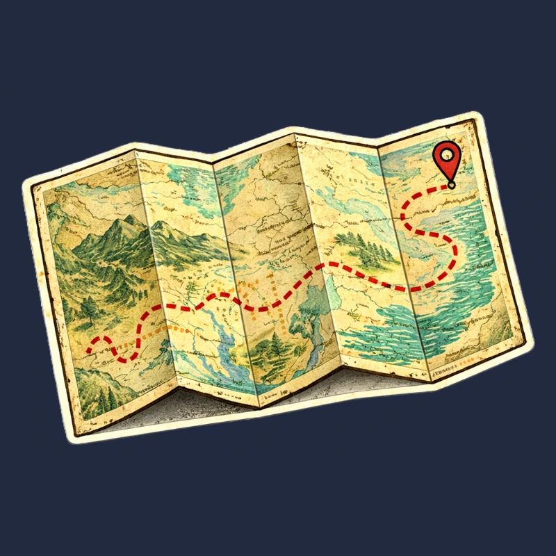 Aventure sur le chemin de la carte ancienne