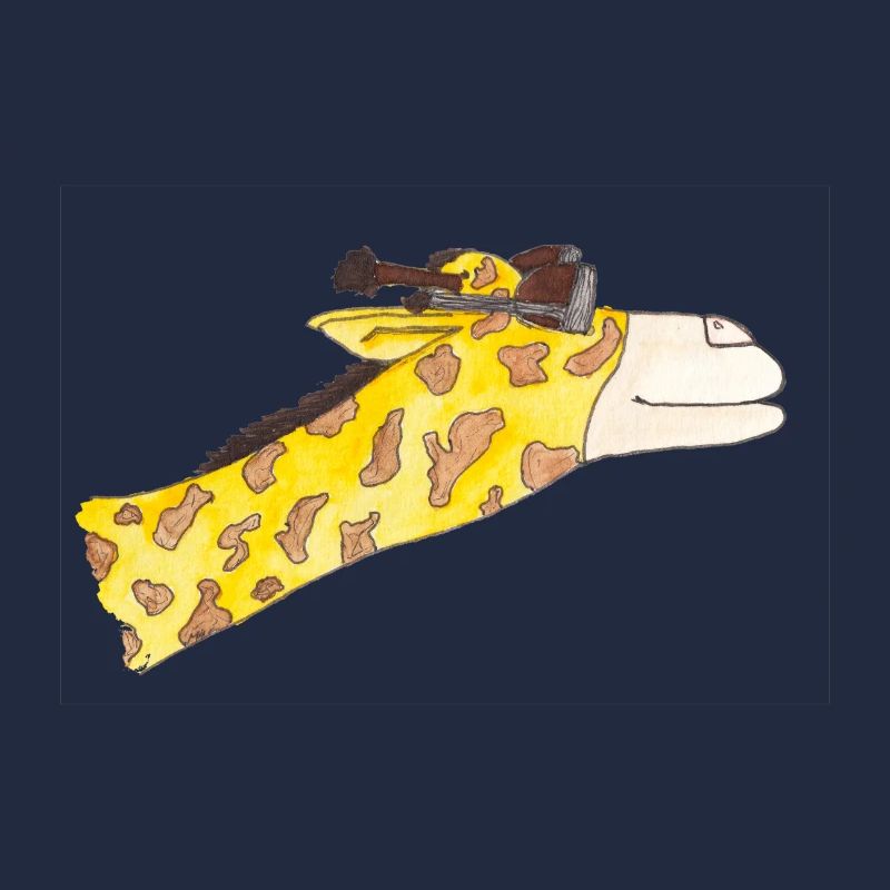 Giraffe in the wind
