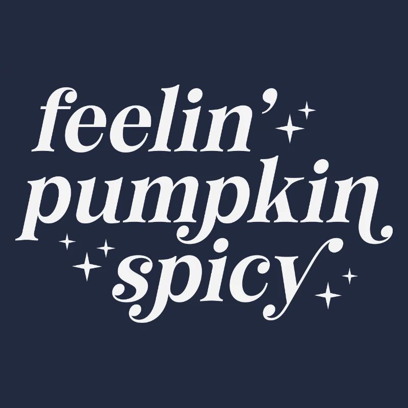 Sentiments de citrouille épicée Typographie