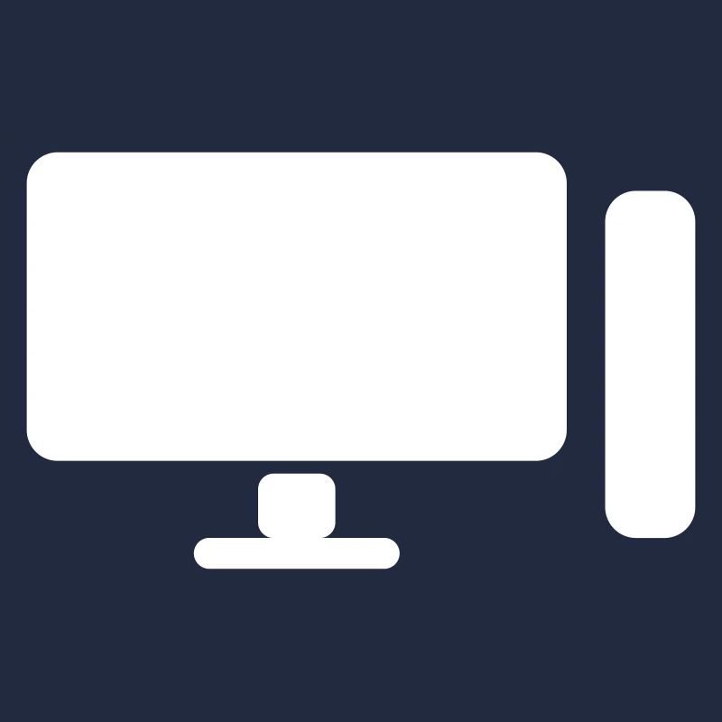 Minimal PC Setup Icon – Gamer Design