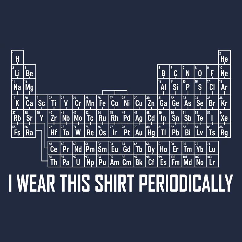 Je porte ce jeu de mots scientifique drôle de temps en temps