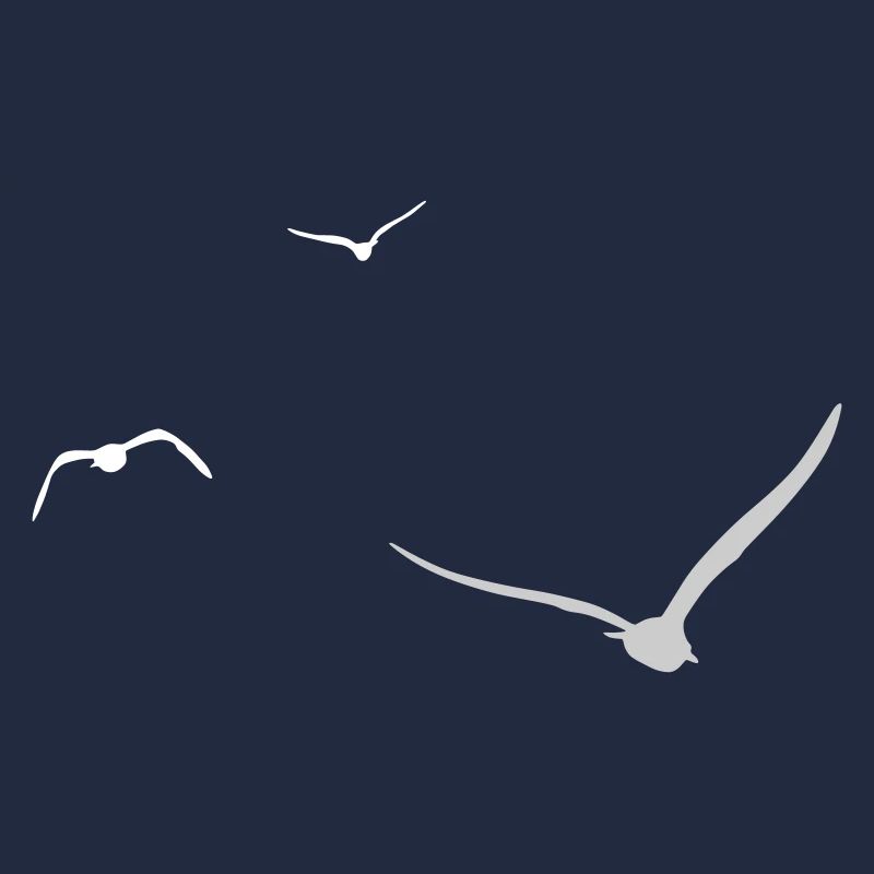 Three Seagulls | Seagull | Colors adjustable