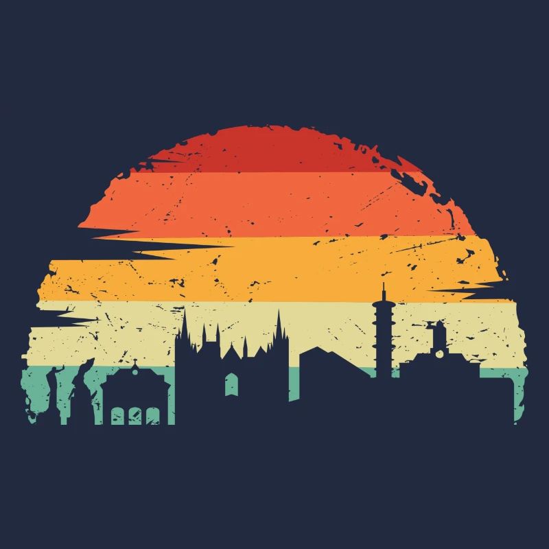 Sunset Skyline Silhouette