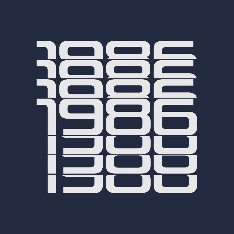 1986 Stack Digits Pattern