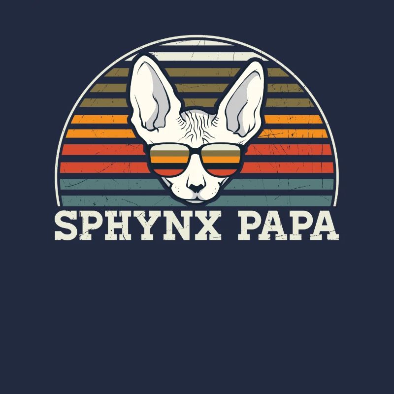 Sphynx Papa Propriétaire de chat Sphynx Cat Cadeau