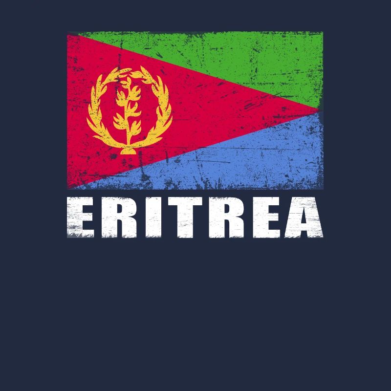 Drapeau de l’Érythrée Grunge Drapeau de l’Érythrée
