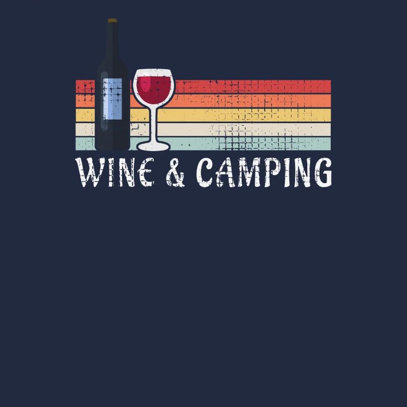 Camping Drinking Wine