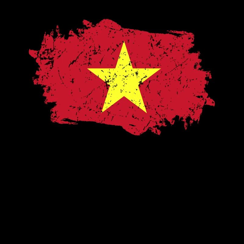 Drapeau du Vietnam Grunge Drapeau du Vietnam