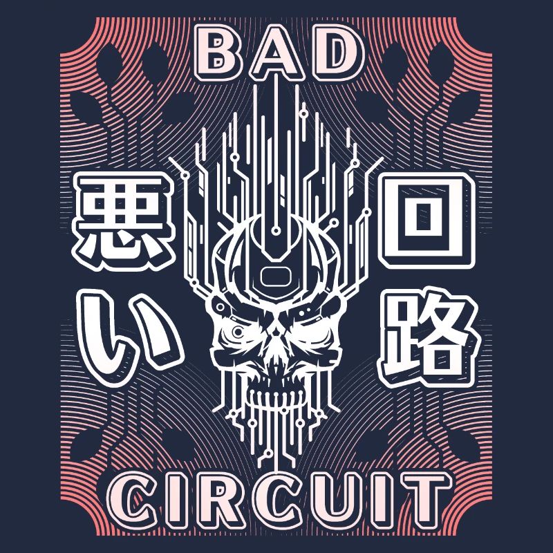 Circuit, Computer Board, Skull Saying