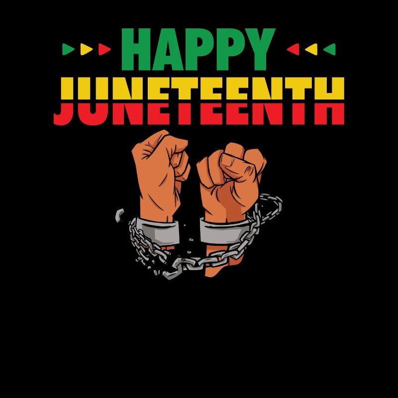 Happy Juneteenth Break Shackles Chain