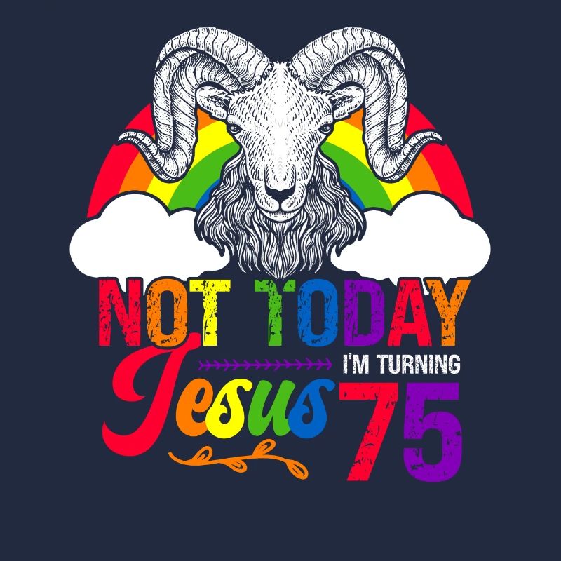 Nicht Heute Jesus Ich Werde 75 Regenbogenschaf
