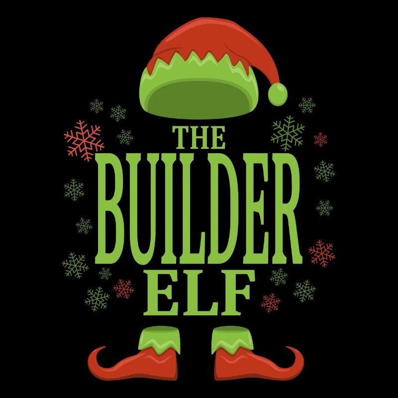 Construction worker Christmas elf