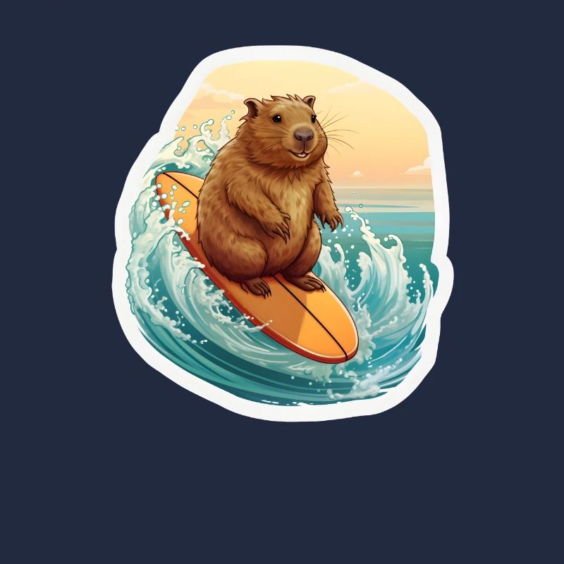 Capybara Surfer