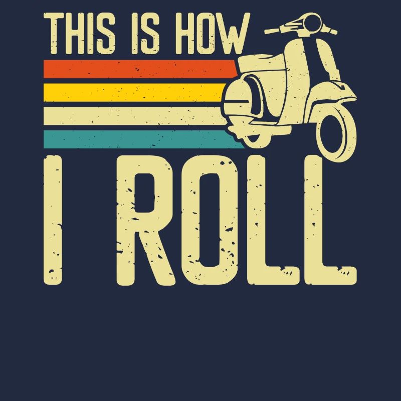 Roller Rollerfahrer Motorroller