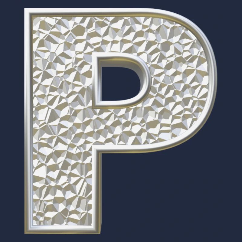 P, letter, letter P, initial, initial P, monogram,