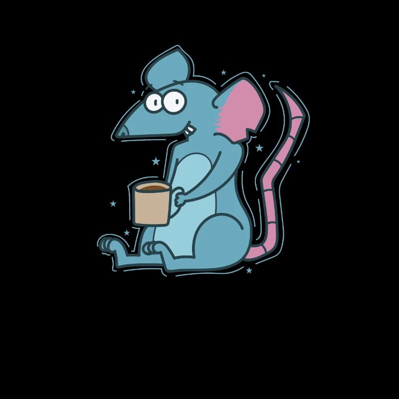 Rat et rongeur de compagnie de café