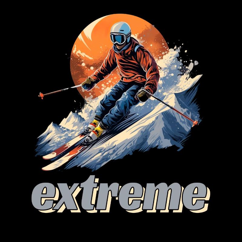 Skifahren Winterspaß