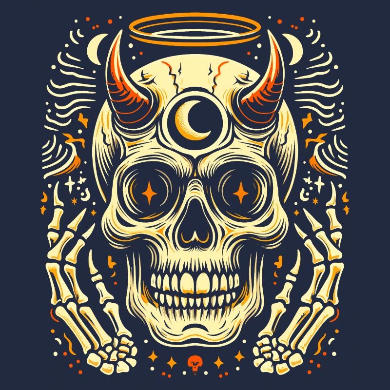 Tête de mort diable