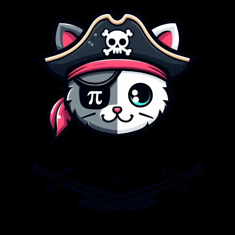 Drôle Pi Jour Math Science Mignon Chat Pirate Femmes