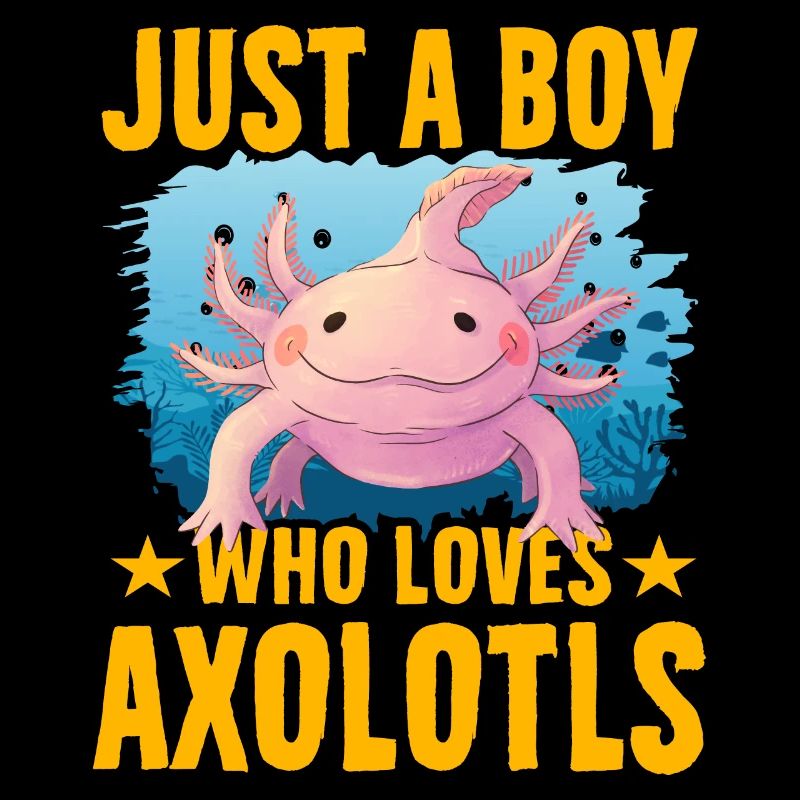 Nur ein Junge, der Axolotl liebt