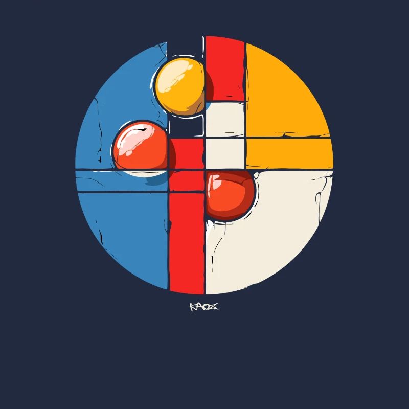Abstrakte moderne Kunst: Donut