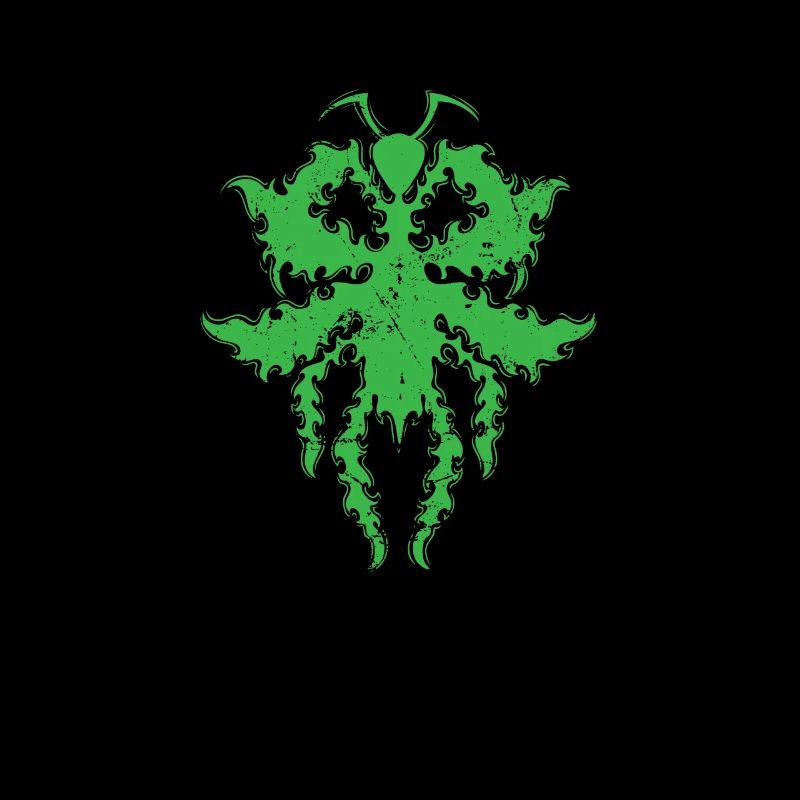 Pattern in praying mantis shape