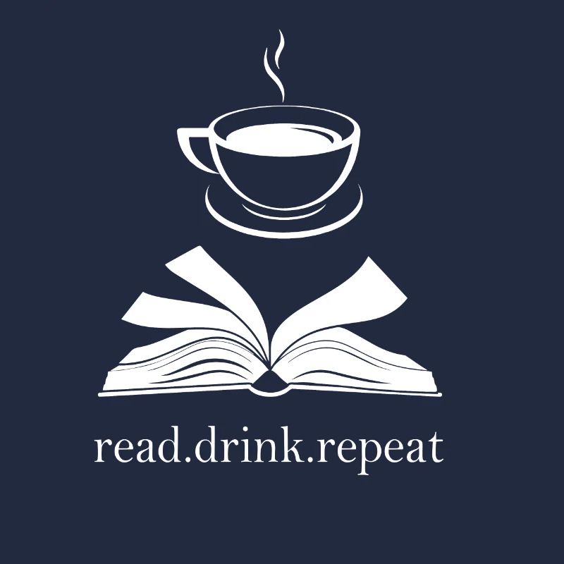 Book and Cup Silhouette - Read. Drink. Repeat.