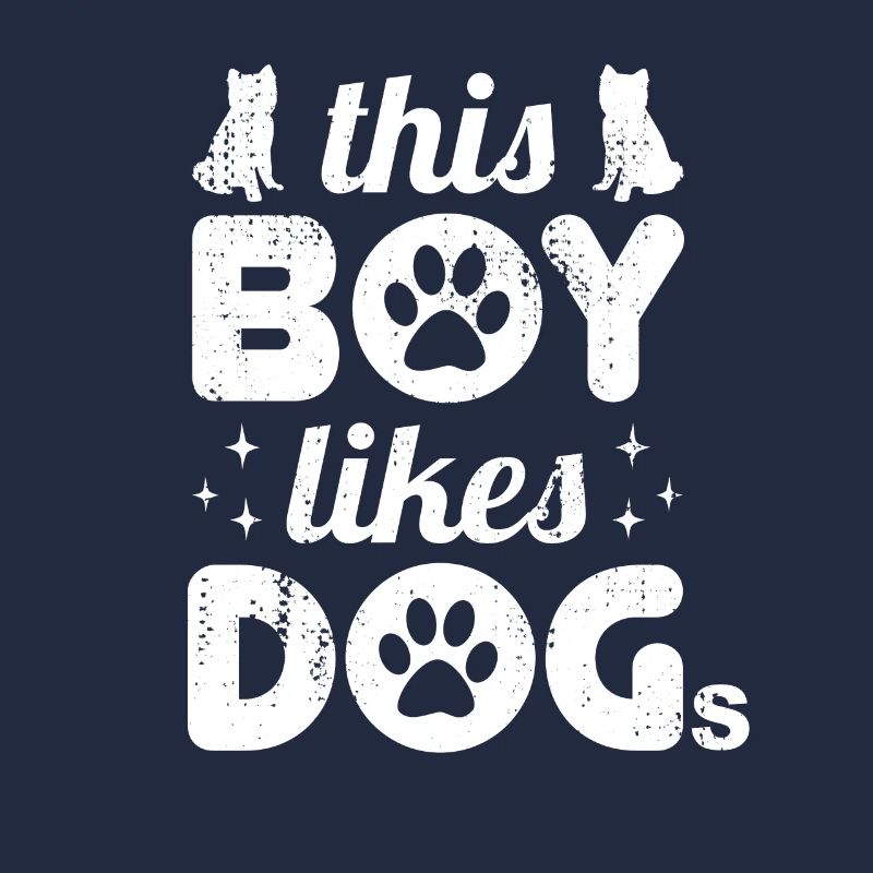 Ce garçon aime les chiens