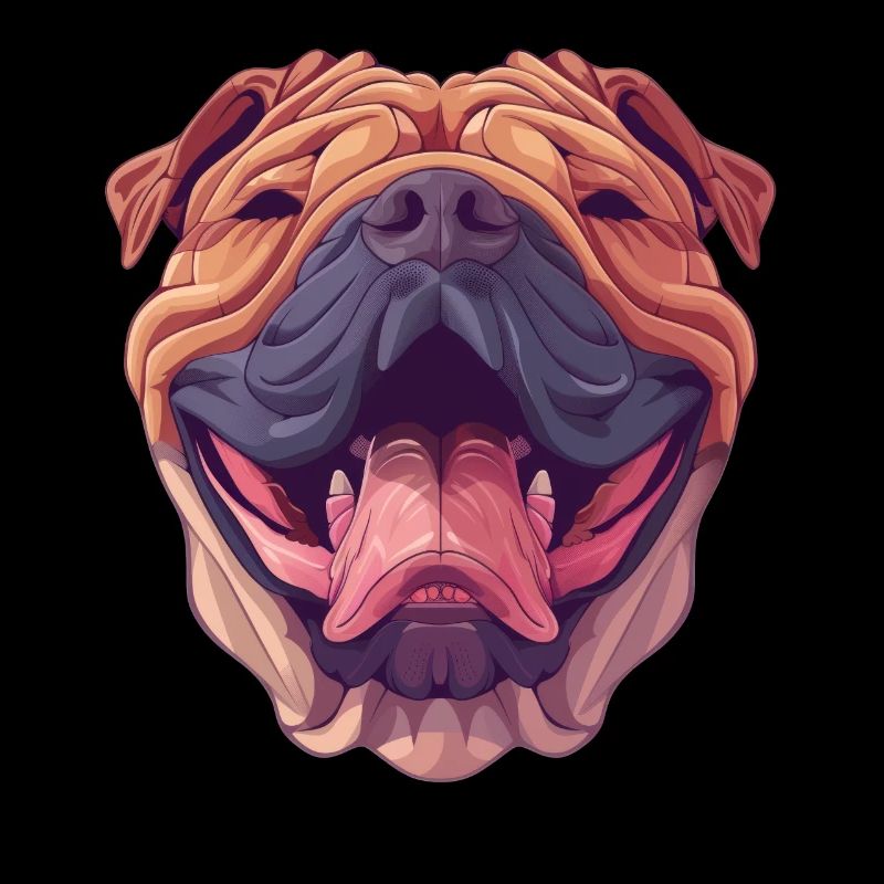 Shar-Pei | Illustration de dessin animé