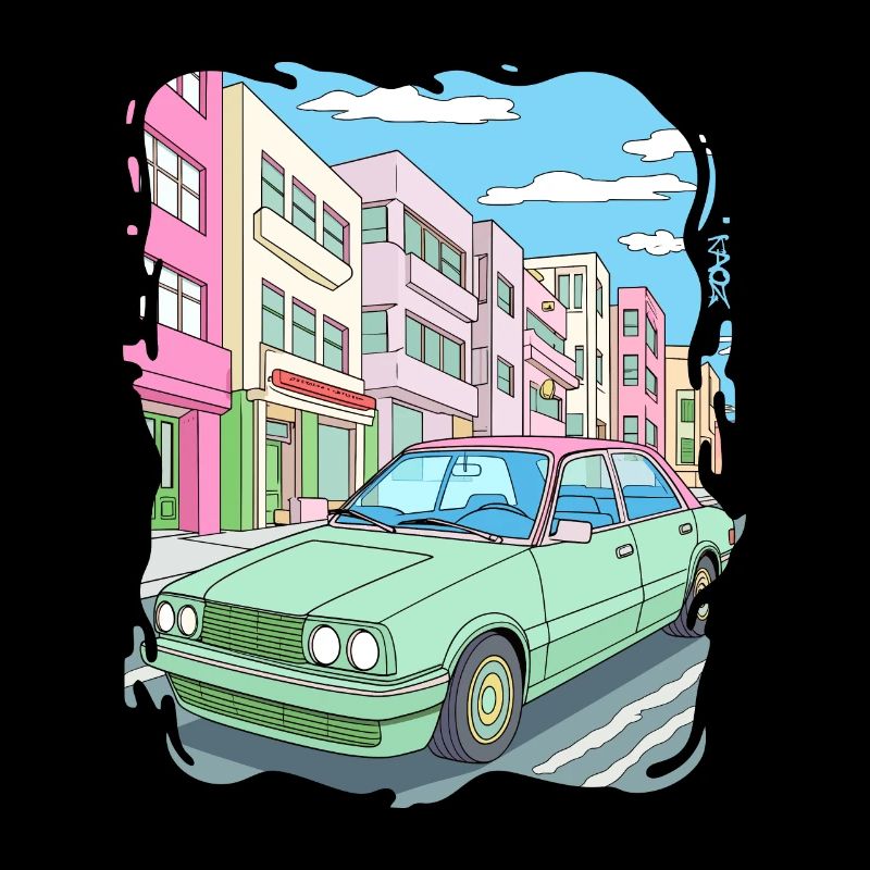Candy Colored Road Cruiser Car