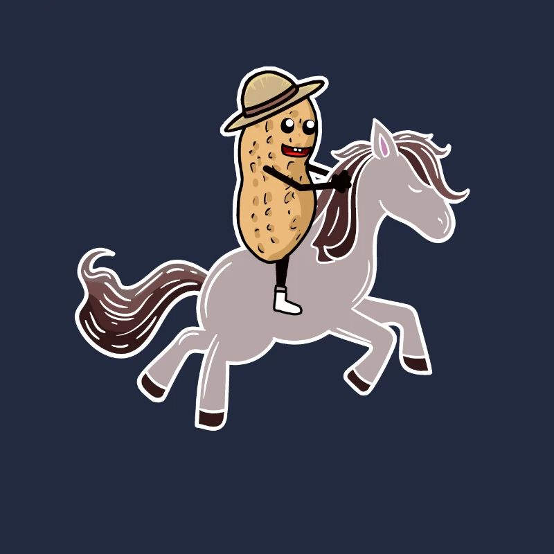 Cacahuète chevaux cavalier cavalier écrou