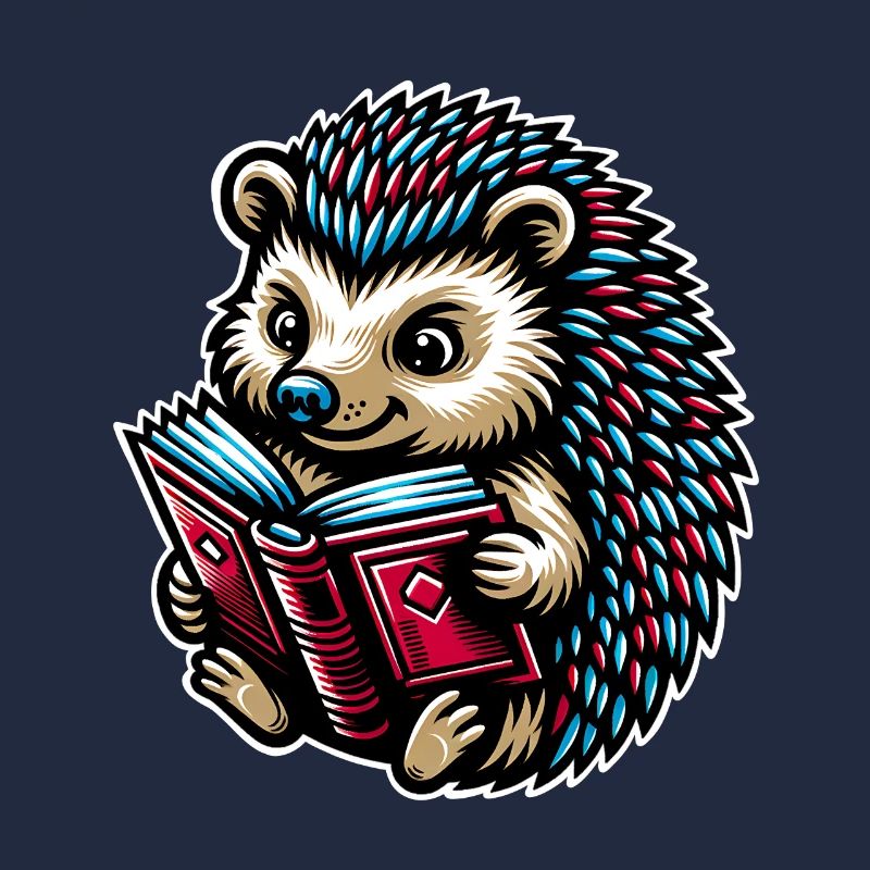 Hedgehogs Reading Books Book