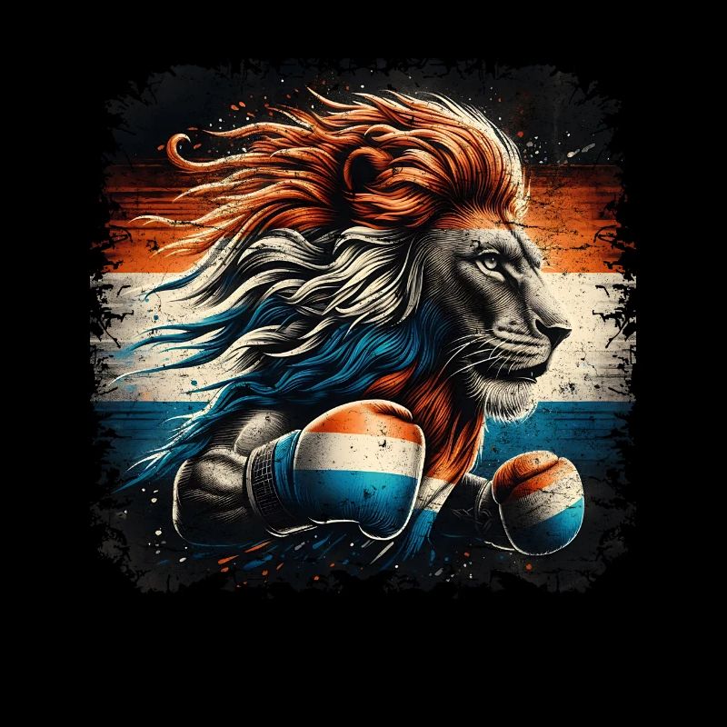 Boxershirt Design Holländischer Löwe patriotisch