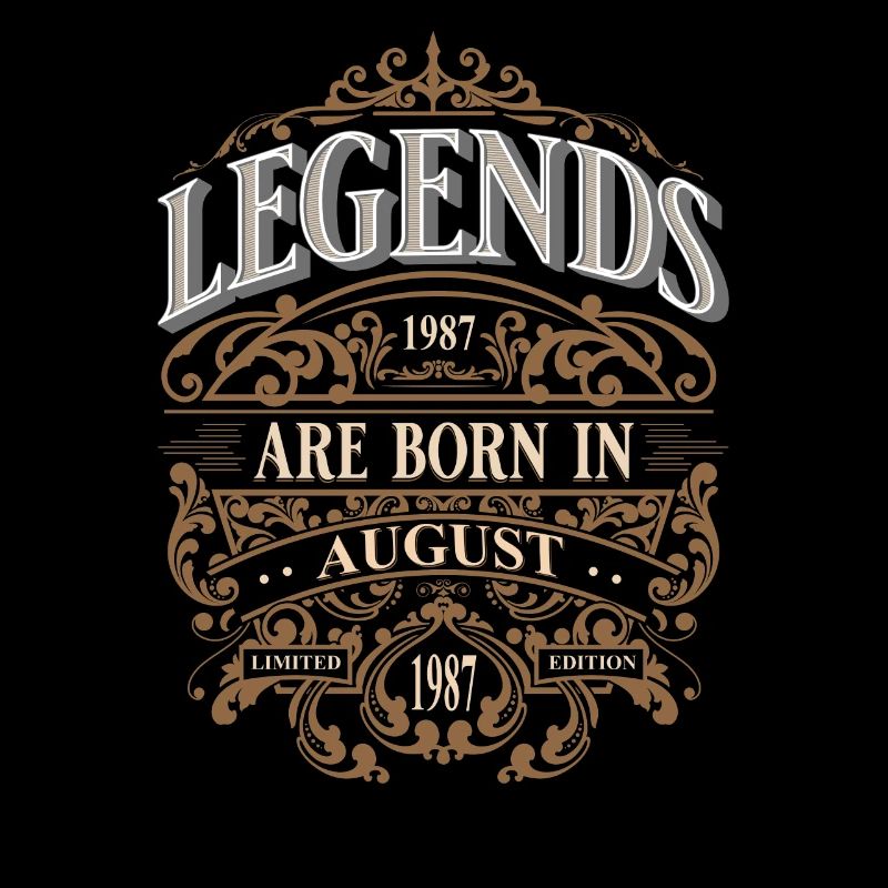 1987 Août Né Anniversaire Année de naissance