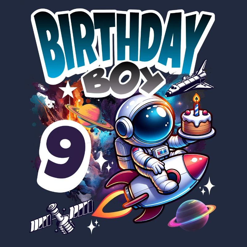 Astronaut 9th Birthday Space