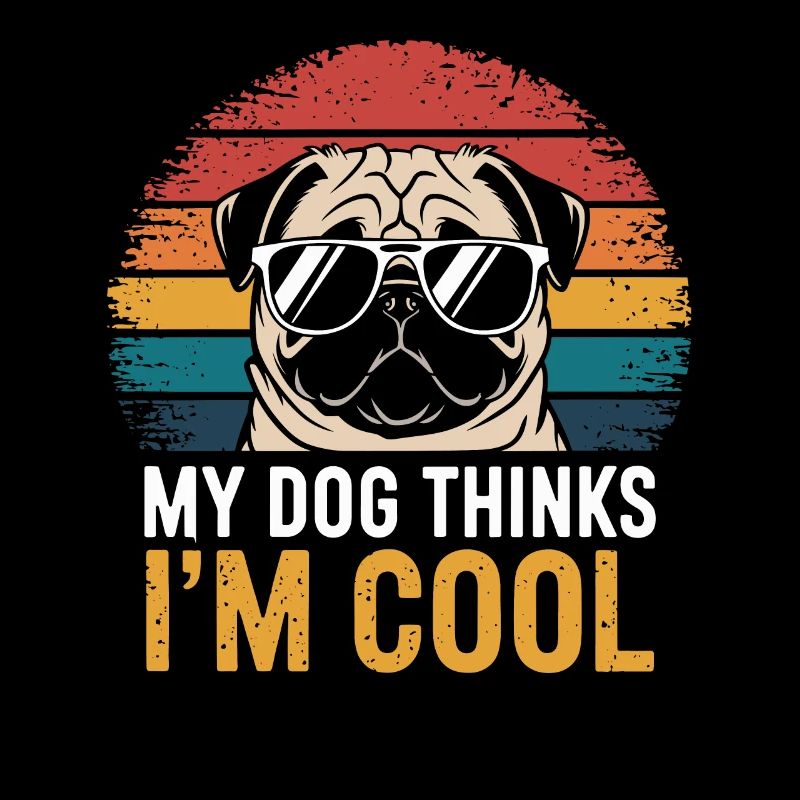 Carlin mon chien pense que je suis cool
